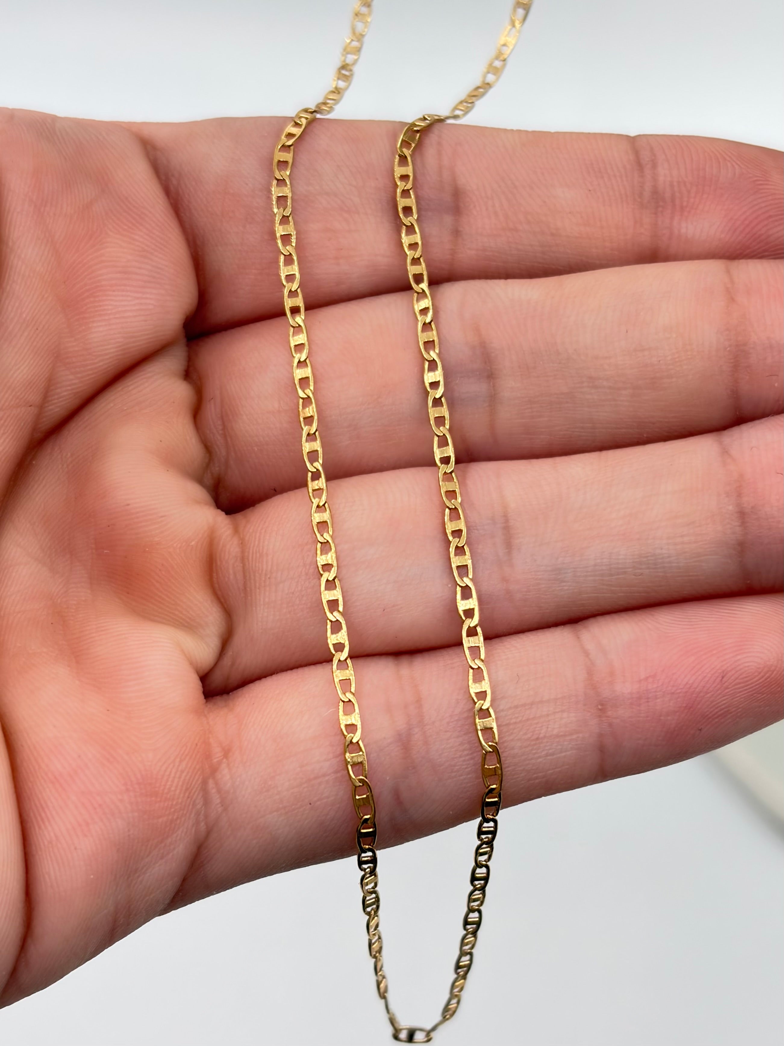 Cadena It plana Oro amarillo 18k 1,70 Gr / 1 mm / 50 Cm