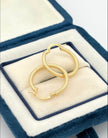 Candonga Punteada Oro amarillo 18k 1,41 Gr / 2 Cm