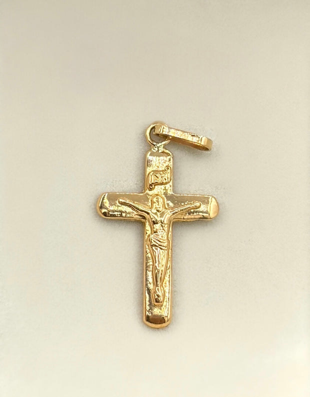 Dije cruz cristo Oro amarillo 18k 0,46 Gr / 2,8 Cm