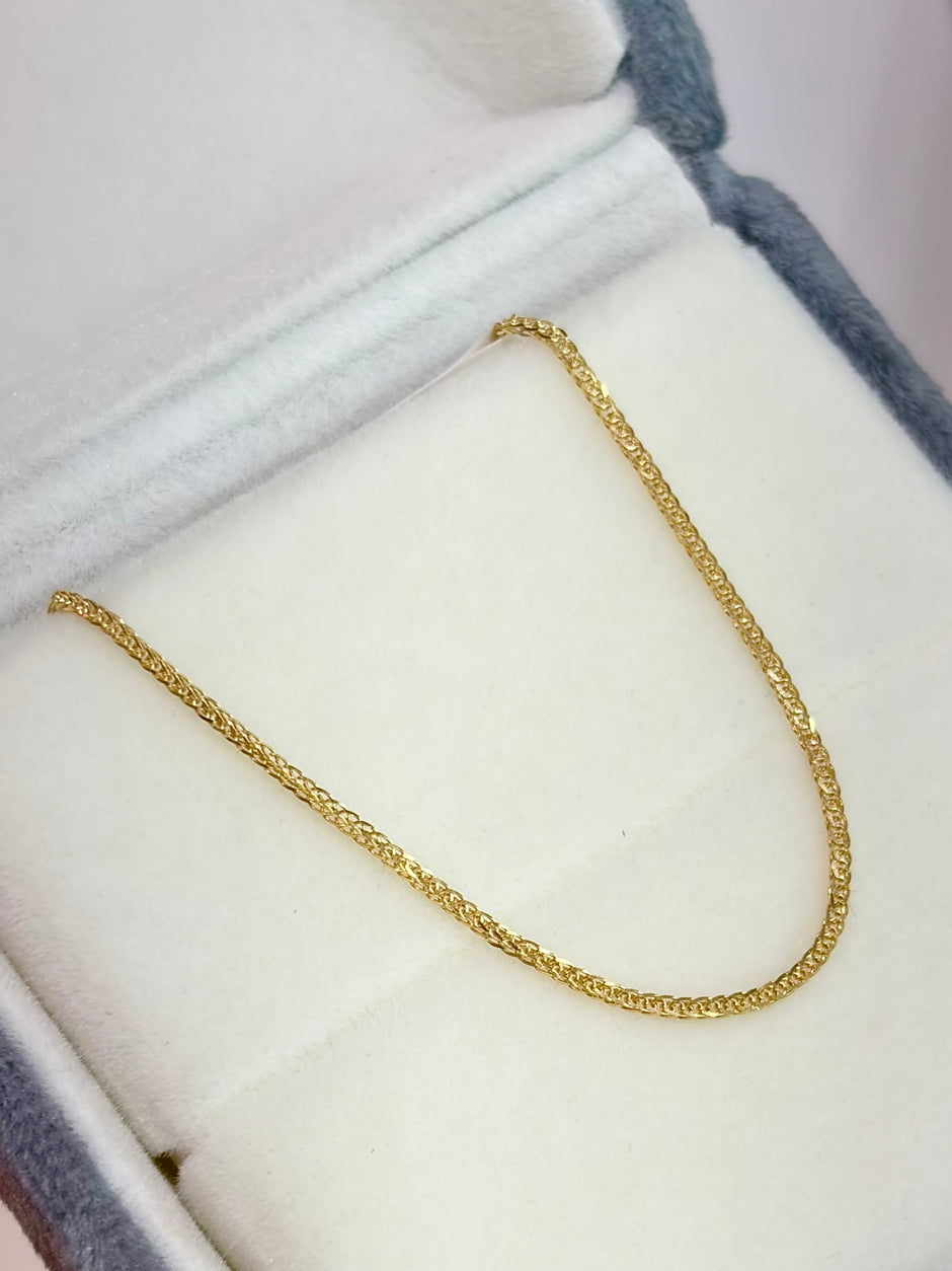 Pulso It mini franco Oro amarillo 18k +1 / 0,74 Gr / 0,99 mm / 19 Cm