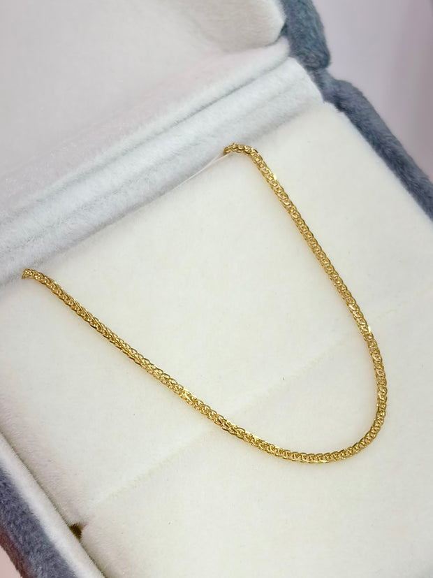 Pulso It mini franco Oro amarillo 18k +1 / 0,74 Gr / 0,99 mm / 19 Cm