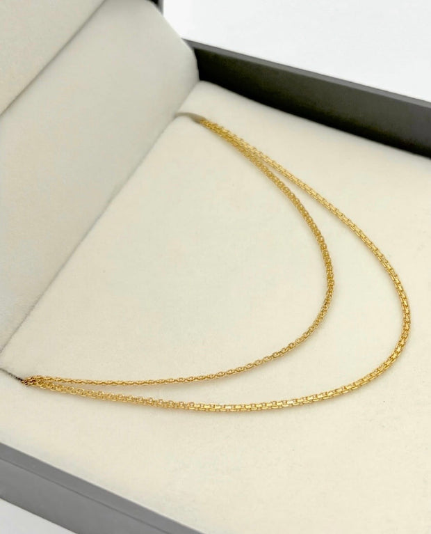 Cadena It china Oro amarillo 18k +1 / 3,13 Gr / 1,1 mm / 60 Cm