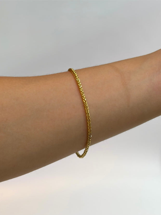 Pulso It franco Oro amarillo 18k +1 / 2,28 Gr / 3,5 mm / 18,5 Cm
