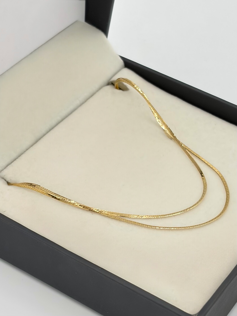 Cadena It espejo Oro amarillo 18k 1,68 Gr / 1 mm / 50 Cm