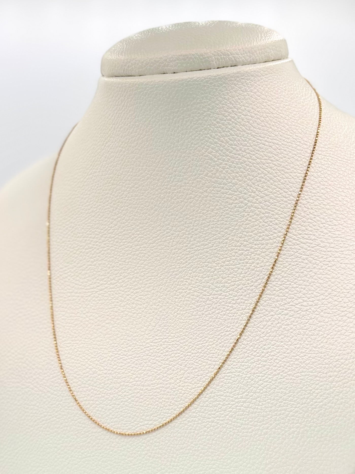 Cadena It Mini militar Oro amarillo 18k +1 / 2,10 Gr / 1,0 mm / 50 Cm