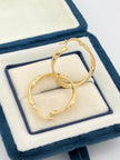 Candonga Semi melcocha Oro amarillo 18k 1,75 Gr / 2,2 Cm