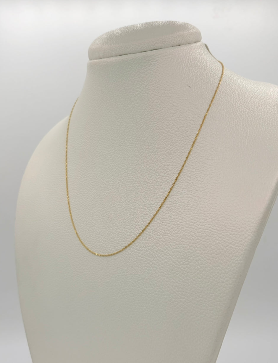 Cadena It singapur Oro amarillo 18k 1,10 Gr / 0,8 mm / 45 Cm