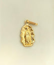Dije silueta virgen de Guadalupe Oro amarillo 18k 0,60 Gr / 2,0 Cm