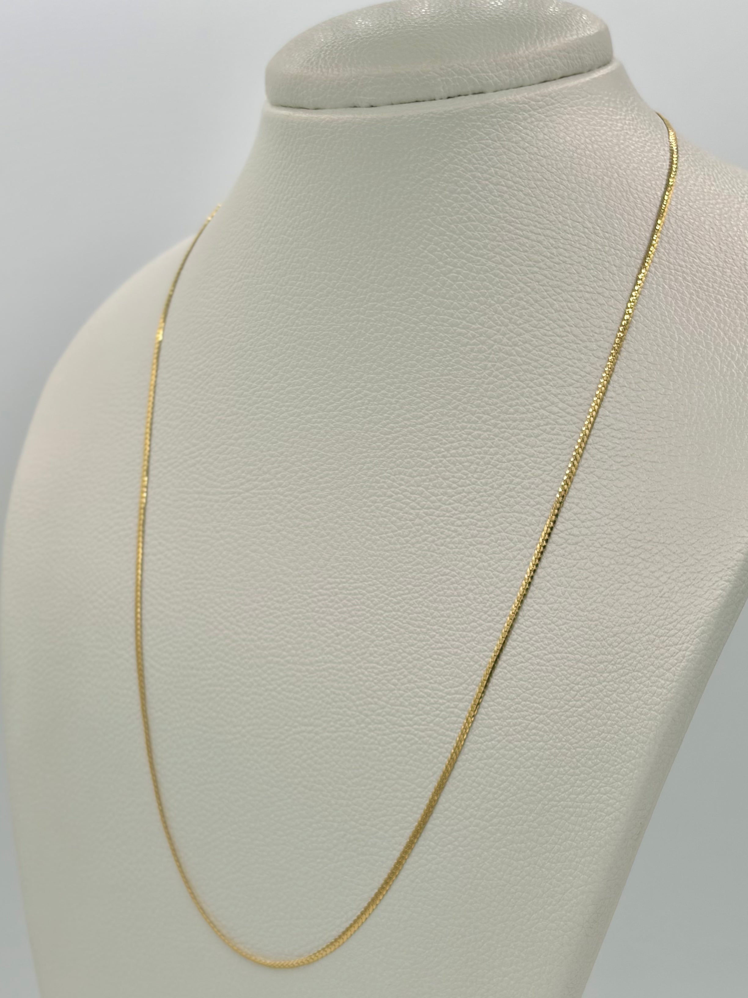 Cadena It cubana plana seguida Oro amarillo 18k 3,30 Gr / 2 mm / 60 Cm